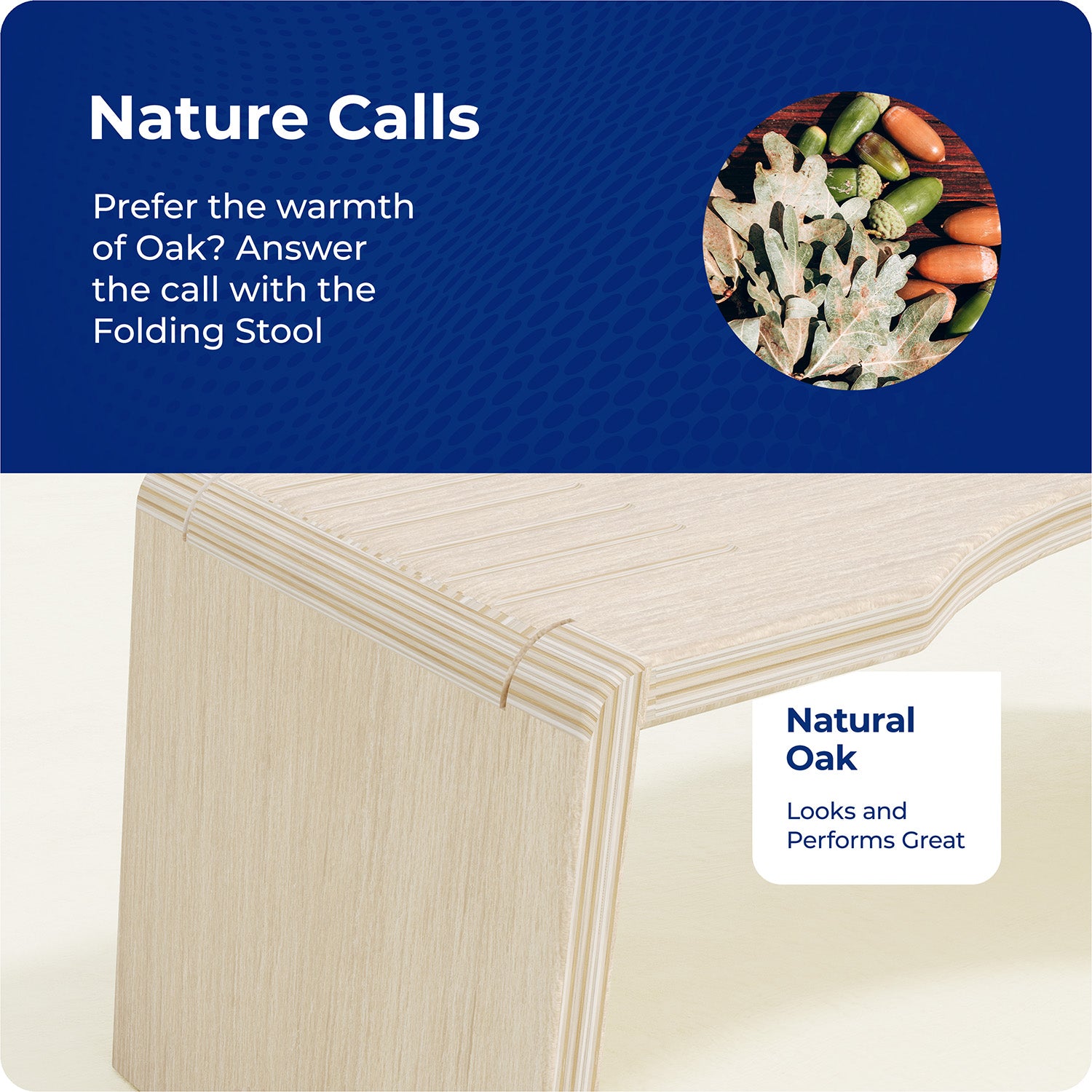 OSLO OAK FOLDING STOOL - Image 5