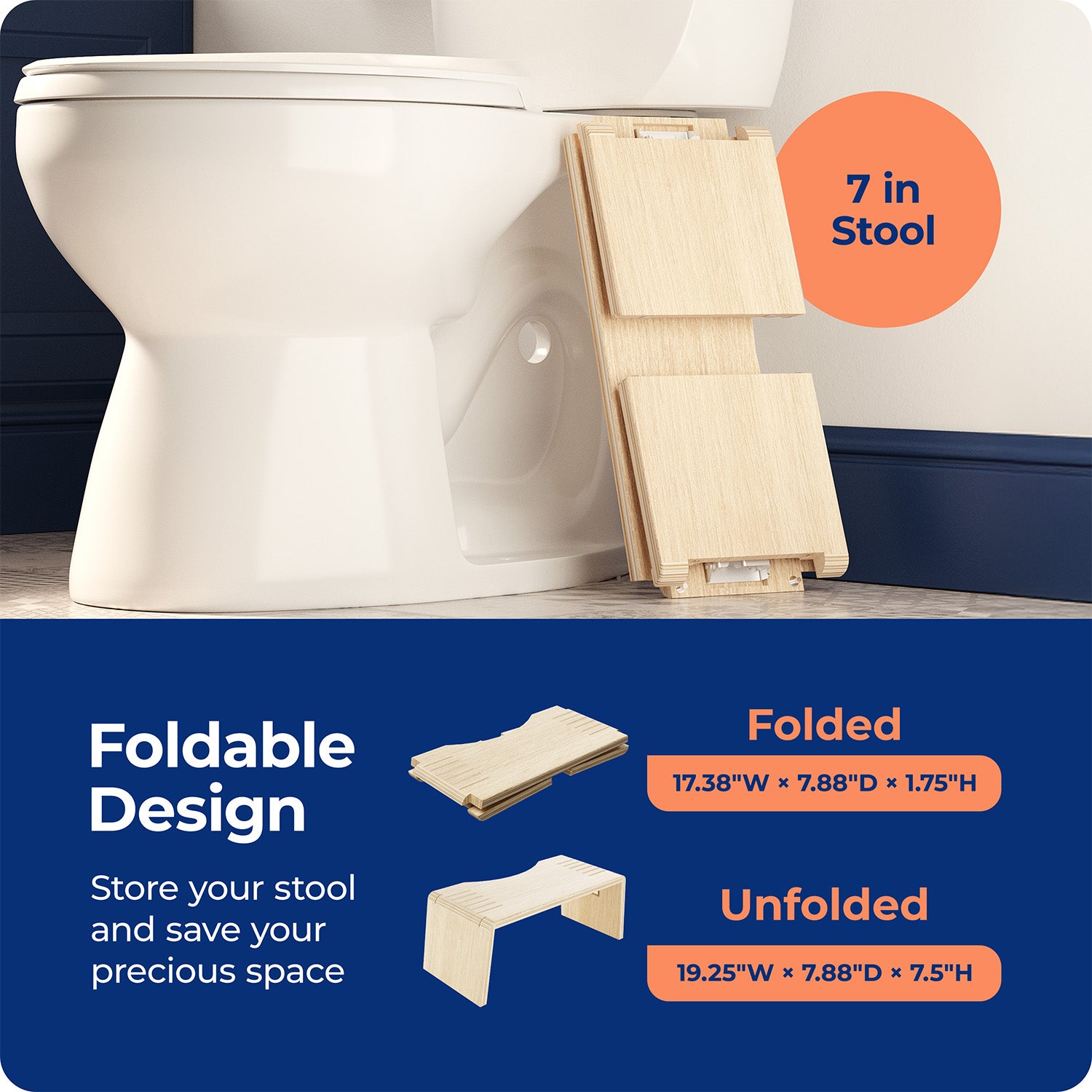 OSLO OAK FOLDING STOOL - Image 9